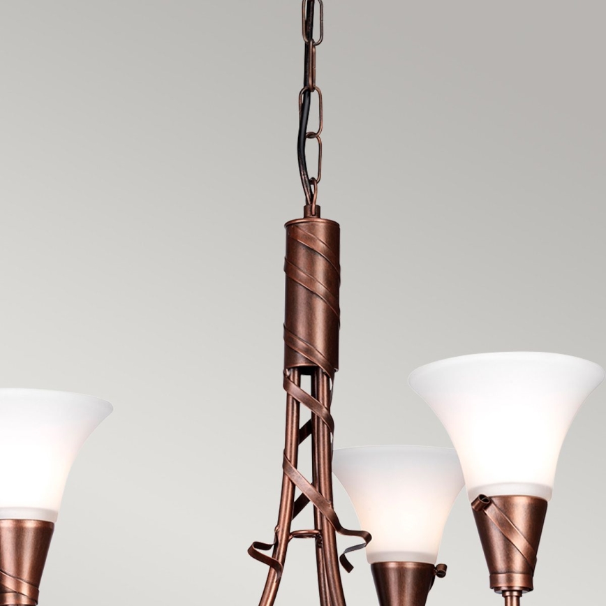Elstead - Lampadario a sospensione con catena EMILY 3xE14/40W/230V