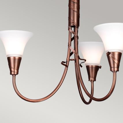 Elstead - Lampadario a sospensione con catena EMILY 3xE14/40W/230V