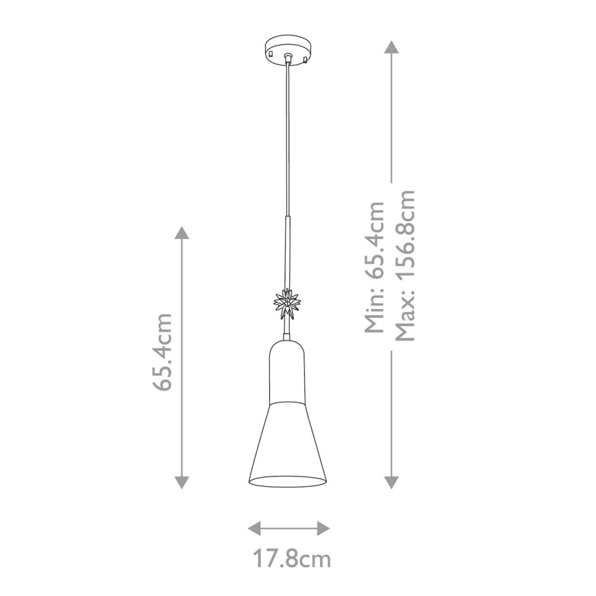 Elstead - Lampadario a sospensione con filo ETOILE 1xE27/60W/230V