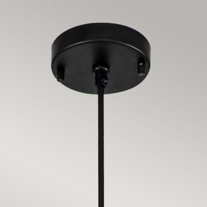 Elstead - Lampadario a sospensione con filo ETOILE 1xE27/60W/230V diametro 17,8 cm nero