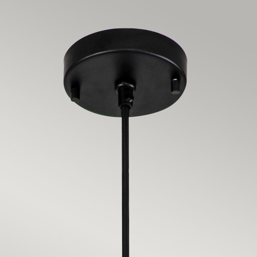Elstead - Lampadario a sospensione con filo ETOILE 1xE27/60W/230V diametro 17,8 cm nero