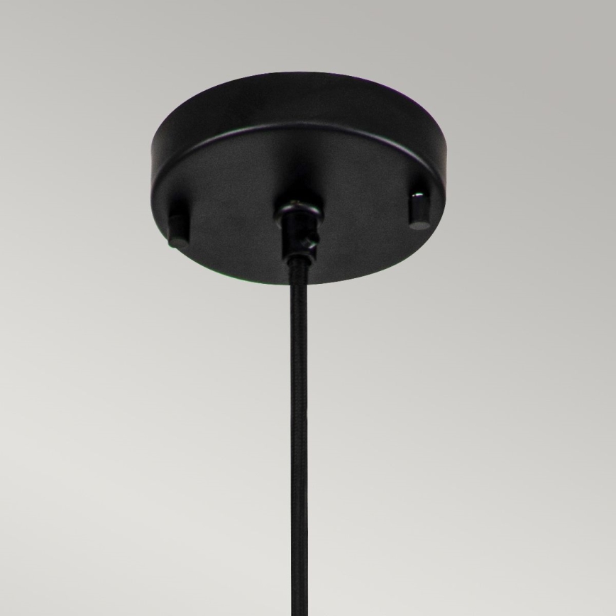Elstead - Lampadario a sospensione con filo ETOILE 1xE27/60W/230V diametro 13,3 cm nero