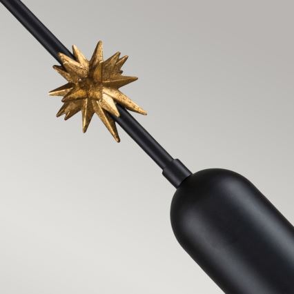 Elstead - Lampadario a sospensione con filo ETOILE 1xE27/60W/230V diametro 13,3 cm nero
