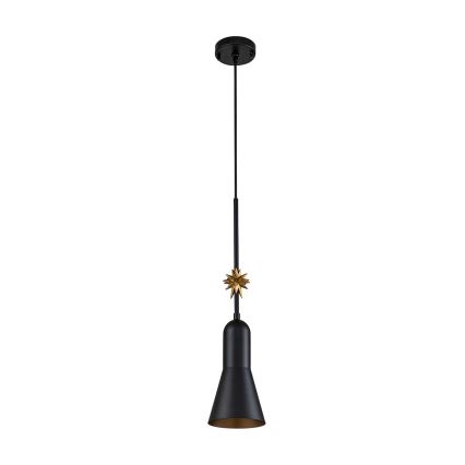 Elstead - Lampadario a sospensione con filo ETOILE 1xE27/60W/230V diametro 13,3 cm nero