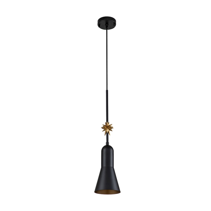 Elstead - Lampadario a sospensione con filo ETOILE 1xE27/60W/230V diametro 13,3 cm nero