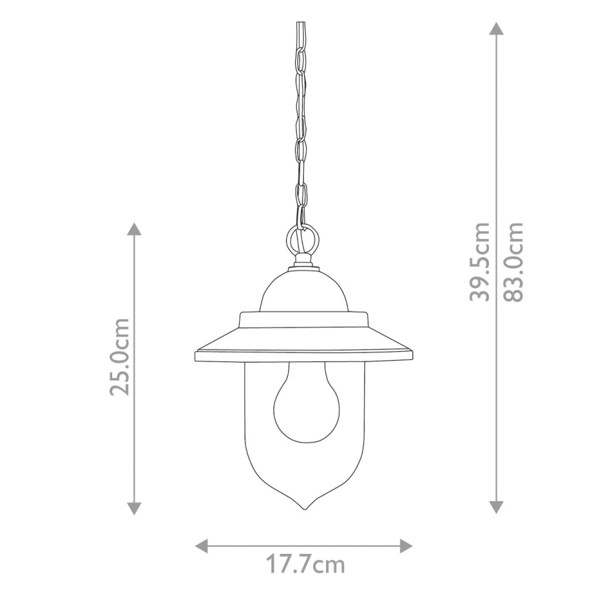 Elstead FE-ALLIER-P-WW - Lampadario su catena ALLIER 1xE27/60W/230V quercia