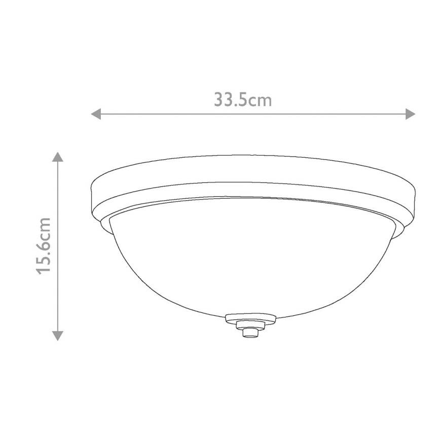 Elstead FE-MALIBU-F-BATH - Plafoniera da bagno MALIBU 1xE27/60W/230V IP44