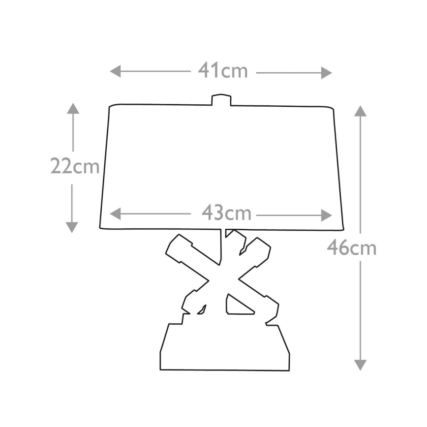 Elstead - Lampada da tavolo JACKSON SQUARE 1xE27/60W/230V