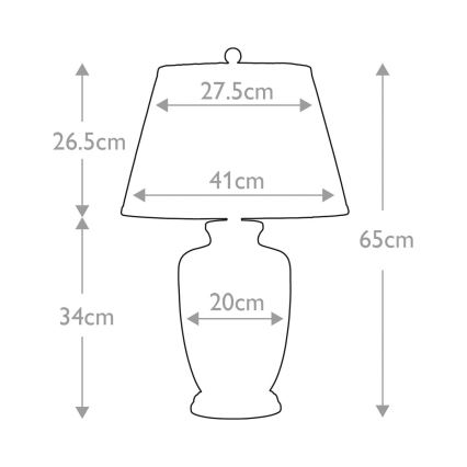 Elstead - Lampada da tavolo GOLD BIRDS 1xE27/60W/230V