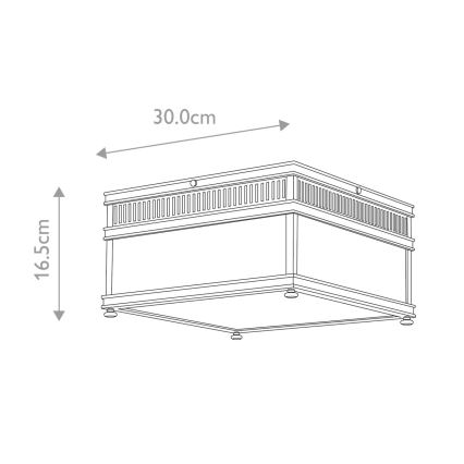 Elstead - Plafoniera da esterno HOLBORN 2xE27/60W/230V IP44