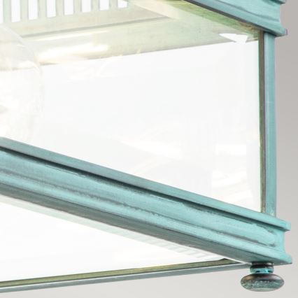 Elstead - Plafoniera da esterno HOLBORN 2xE27/60W/230V IP44 turchese