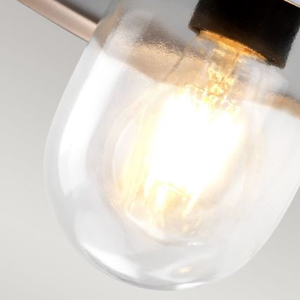 Elstead - Applique da esterno KLAMPENBORG 1xE27/60W/230V IP44 cromo opaco