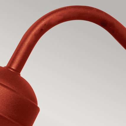 Elstead - Applique da esterno KLAMPENBORG 1xE27/60W/230V IP44 rosso