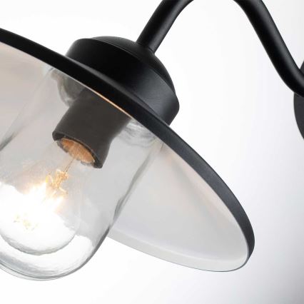 Elstead - Applique da esterno con sensore KLAMPENBORG 1xE27/60W/230V IP44