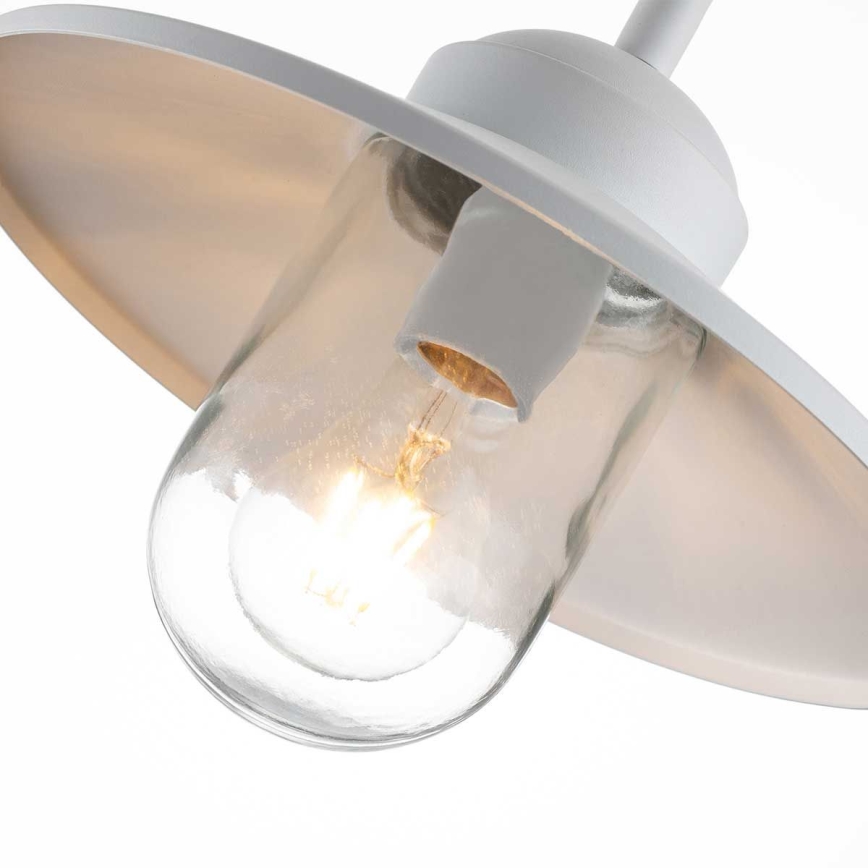Elstead - Lampada da parete da esterno KLAMPENBORG 1x E27/60W/230V IP44 bianca