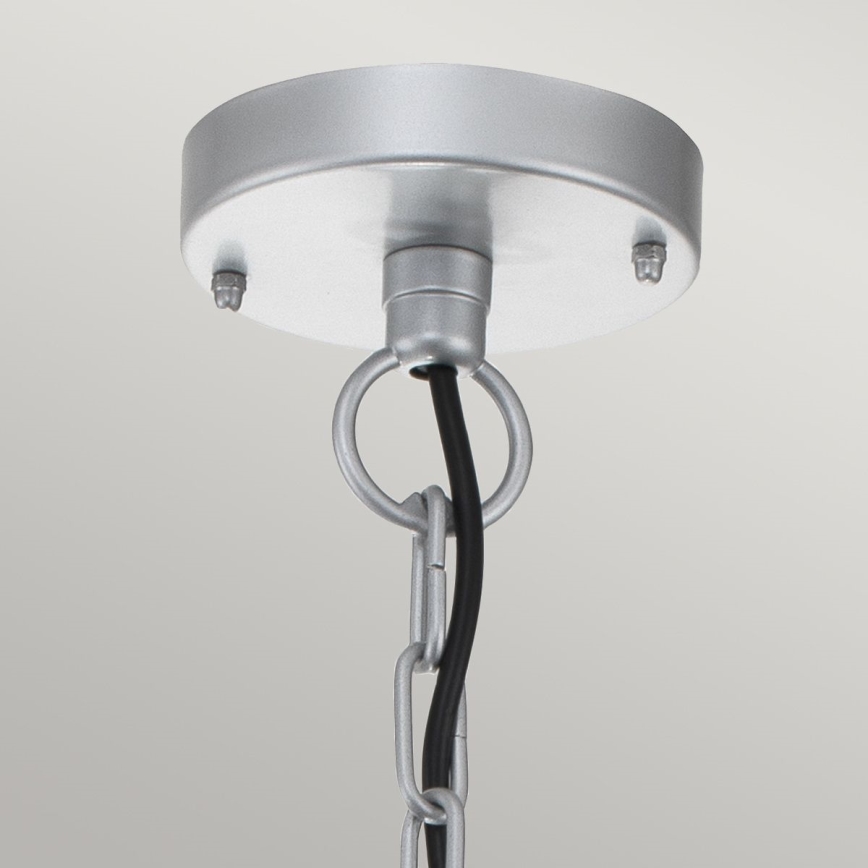 Elstead - Lampada a sospensione da esterno a catena KLAMPENBORG 1xE27/60W/230V IP44 cromo opaco