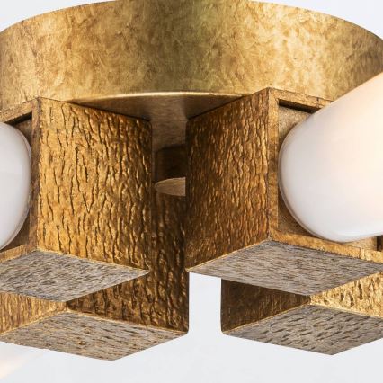 Elstead - Lampadario KRISTY su asta 4xE27/40W/230V in rame