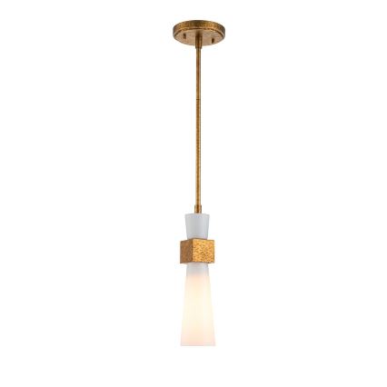 Elstead - Lampadario a stelo KRISTY 1xE27/40W/230V Ø 15,2 cm ramato