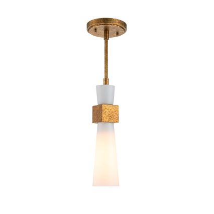 Elstead - Lampadario a stelo KRISTY 1xE27/40W/230V Ø 15,2 cm ramato