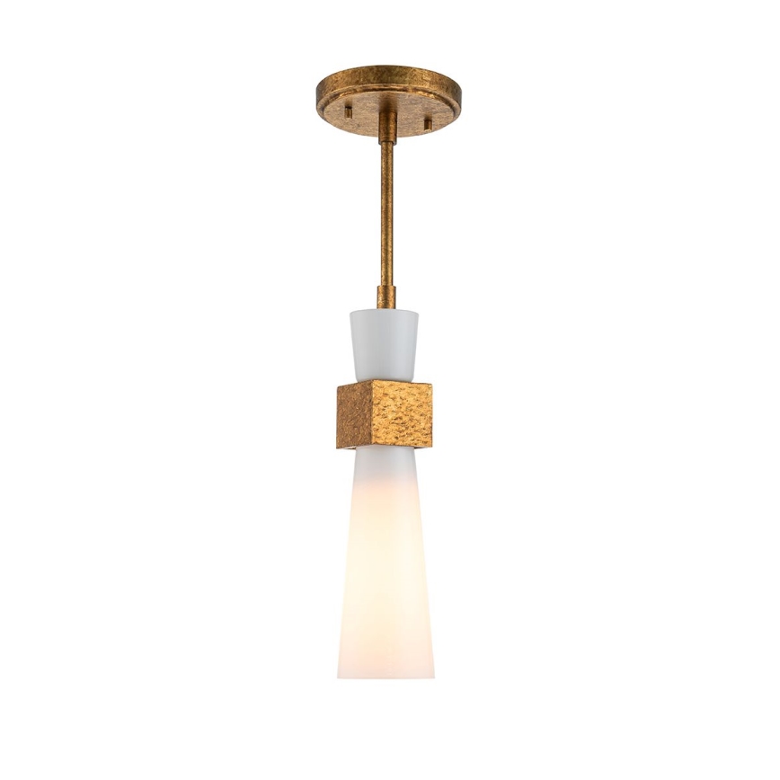 Elstead - Lampadario a stelo KRISTY 1xE27/40W/230V Ø 15,2 cm ramato