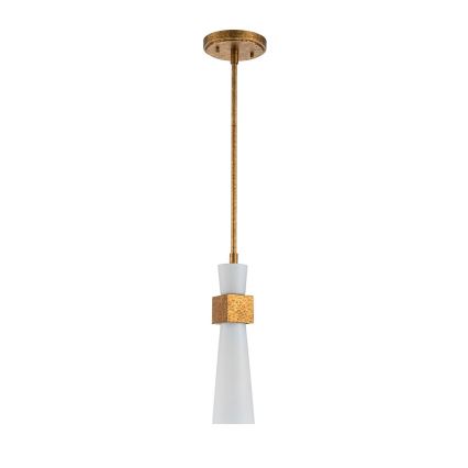Elstead - Lampadario a stelo KRISTY 1xE27/40W/230V Ø 15,2 cm ramato