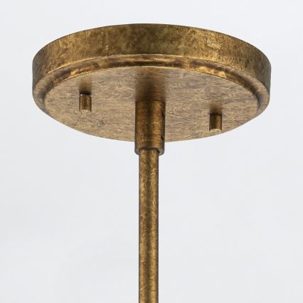 Elstead - Lampadario a stelo KRISTY 1xE27/40W/230V Ø 15,2 cm ramato