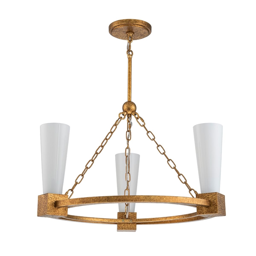 Elstead - Lampadario a stelo KRISTY 3xE27/40W/230V rame