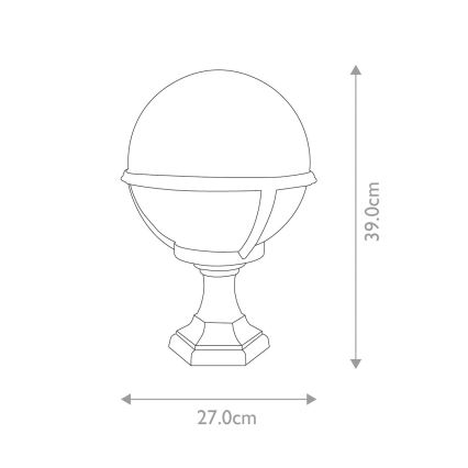 Elstead - Lampada da esterno GLENBEIGH 1xE27/100W/230V IP44