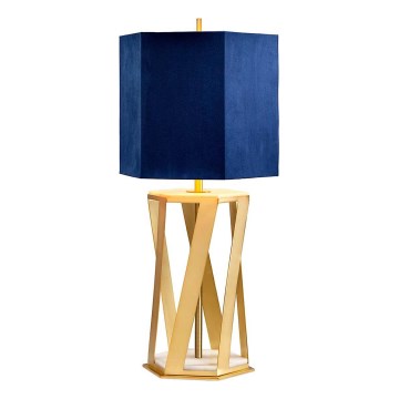 Elstead - Lampada da tavolo APOLLO 1xE27/60W/230V oro/blu