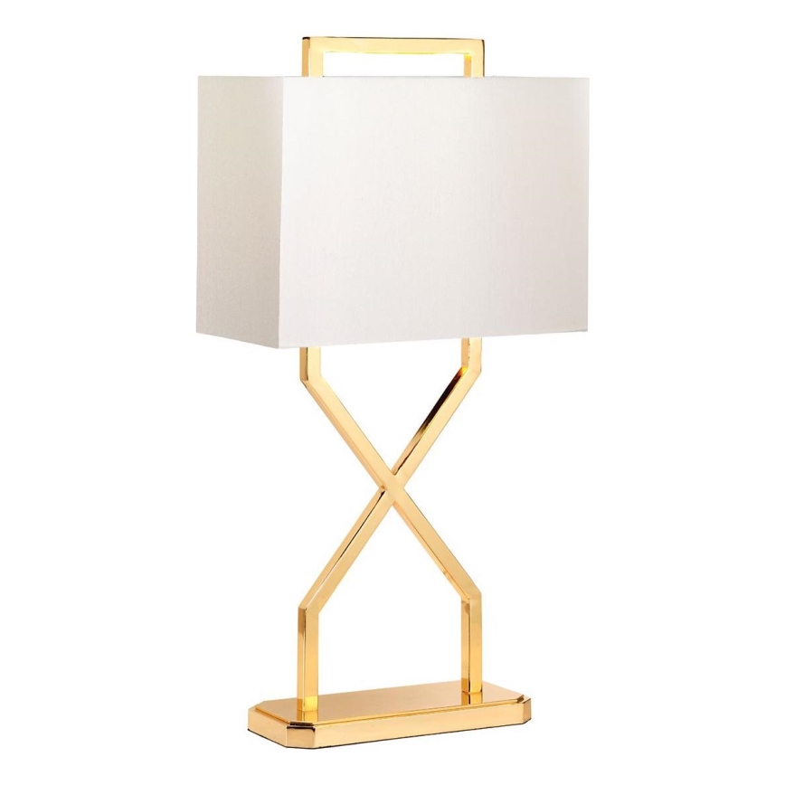 Elstead - Lampada da tavolo CROSS 1xE27/60W/230V oro/bianco