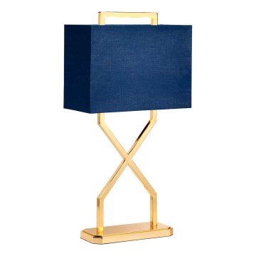 Elstead - Lampada da tavolo CROSS 1xE27/60W/230V oro/blu