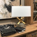 Elstead - Lampada da tavolo JACKSON SQUARE 1xE27/60W/230V