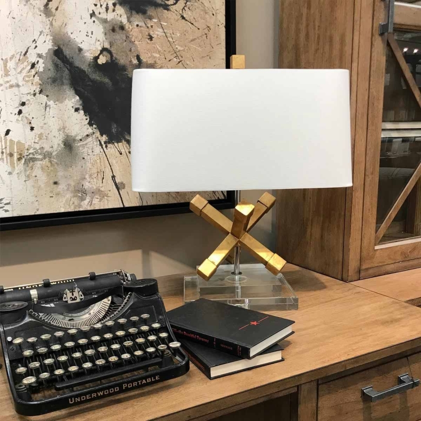 Elstead - Lampada da tavolo JACKSON SQUARE 1xE27/60W/230V