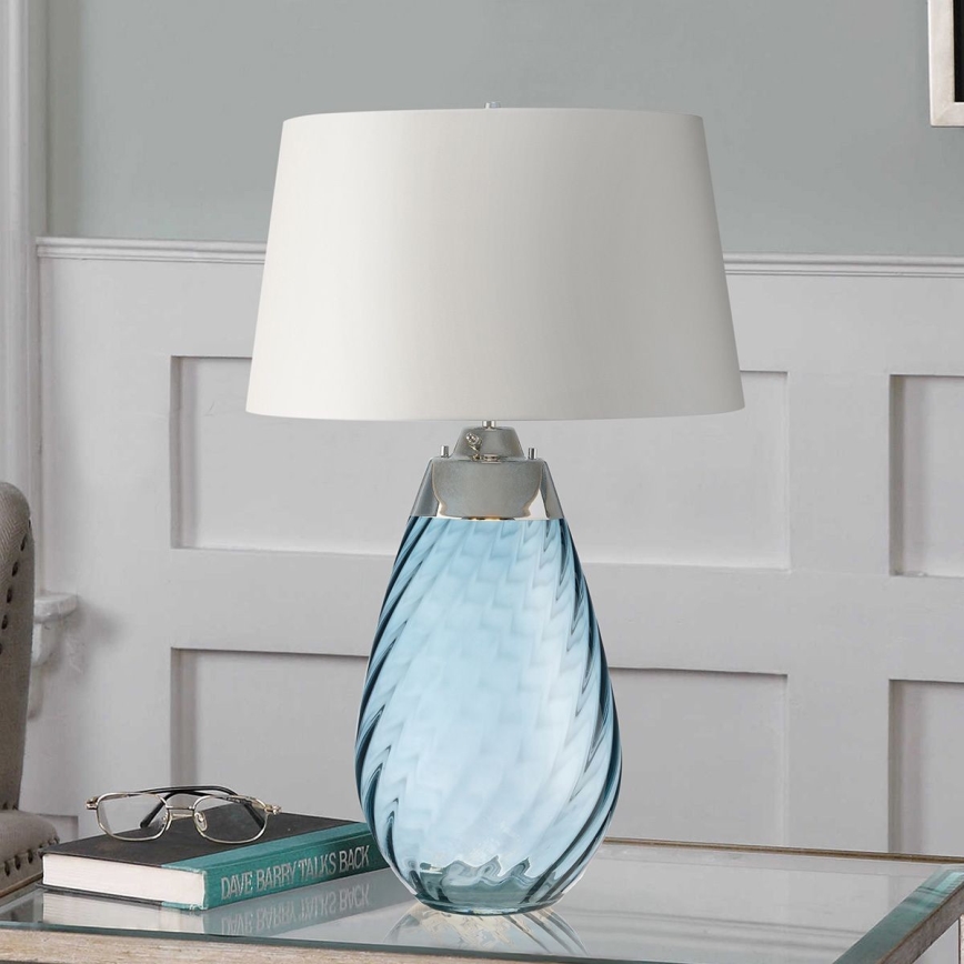 Elstead - Lampada da tavolo LED LENA 1xE27/40W/230V + 1xGU10/7W 74 cm blu/bianco