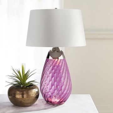 Elstead - Lampada da tavolo LED LENA 1xE27/40W/230V + 1xGU10/7W 74 cm rosa/bianco