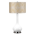Elstead - Lampada da tavolo MILO 1xE27/60W/230V grigio/oro