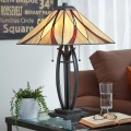 Elstead - Lampada da tavolo Tiffany ASHEVILLE 2xE27/60W/230V