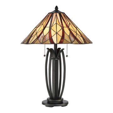 Elstead - Lampada da tavolo Tiffany VICTORY 2xE27/60W/230V
