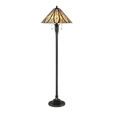 Elstead - Lampada da terra Tiffany VICTORY 2xE27/60W/230V