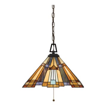 Elstead - Lampadario a catena Tiffany INGLENOOK 3xE27/60W/230V