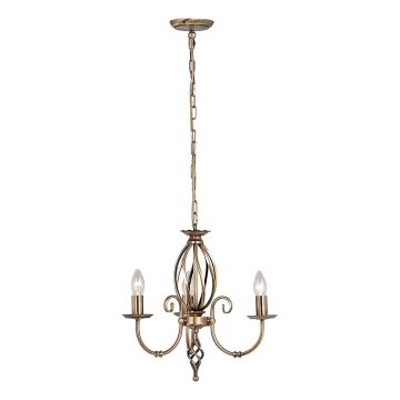 Elstead - Lampadario a sospensione con catena ARTISAN 3xE14/60W/230V