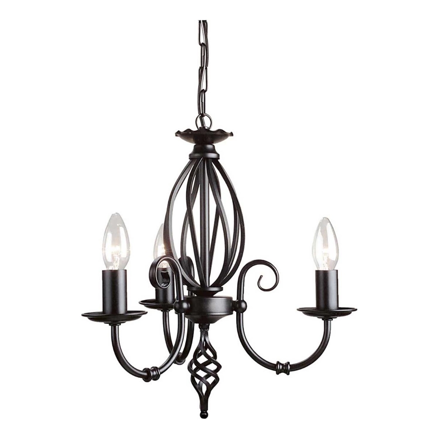 Elstead - Lampadario a sospensione con catena ARTISAN 3xE14/60W/230V
