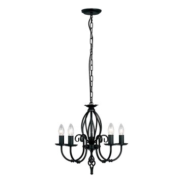 Elstead - Lampadario a sospensione con catena ARTISAN 5xE14/60W/230V