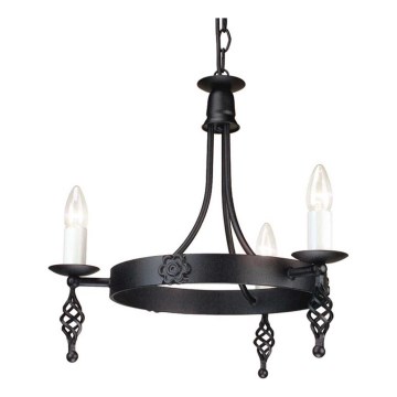Elstead - Lampadario a sospensione con catena BELFRY 3xE14/60W/230V