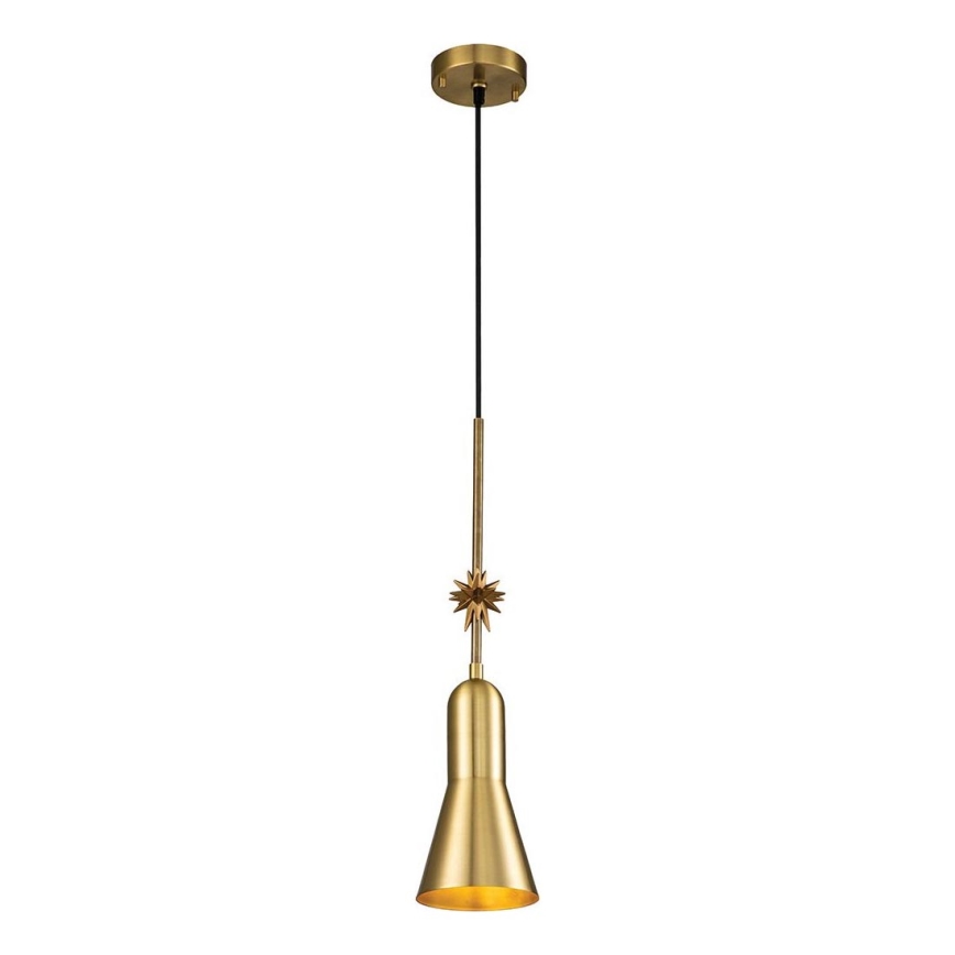 Elstead - Lampadario a sospensione con filo ETOILE 1xE27/60W/230V diametro 13,3 cm oro