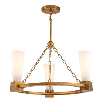Elstead - Lampadario a stelo KRISTY 3xE27/40W/230V rame