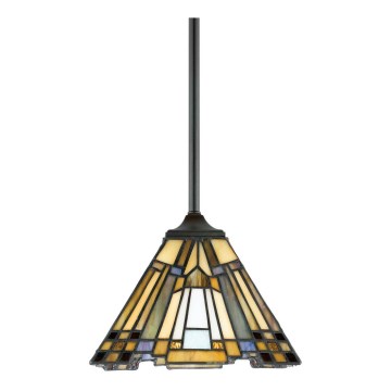 Elstead - Lampadario a stelo Tiffany INGLENOOK 1xE27/100W/230V