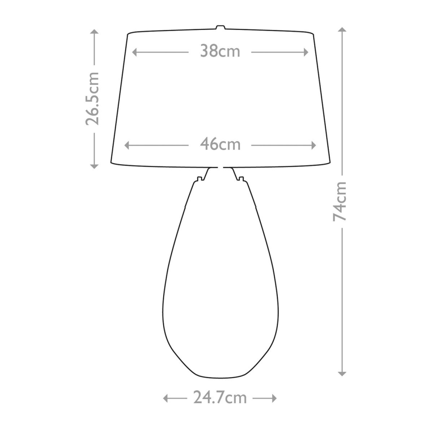 Elstead - Lampada da tavolo LED LENA 1xE27/40W/230V + 1xGU10/7W 74 cm rosa/bianco