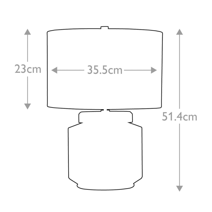 Elstead - Lampada da tavolo LUGA 1xE27/60W/230V