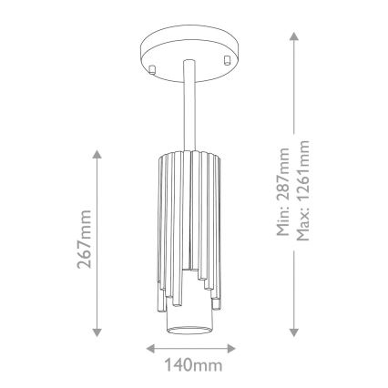 Elstead - Lampadario a stelo MARVELE 1xE14/40W/230V dorato